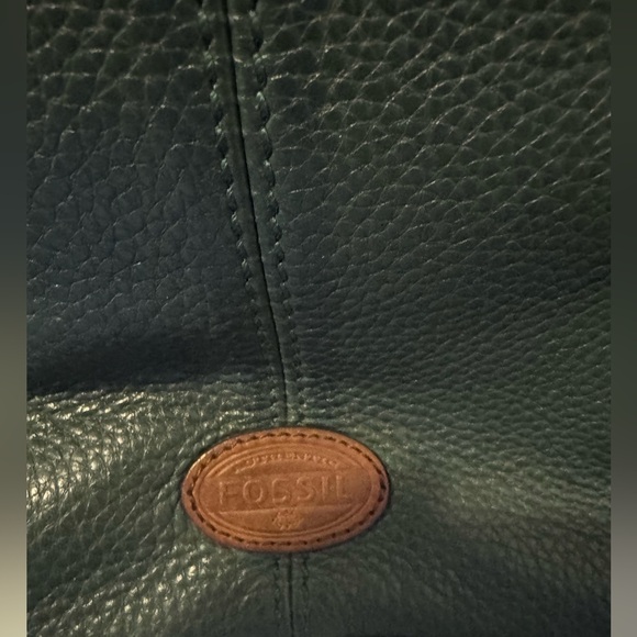 Fossil Dark Green Leather Crossbody Bag - Picture 5 of 16